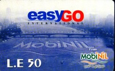 SCHEDA PHONECARD RICARICA USATA EGYPT 50LE EASYGO CAIRO BRIDGE