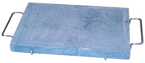 Pietra ollare 25x35x2 con - pietra,