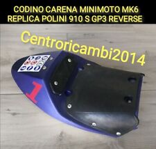 CODINO CARENA MINIMOTO MK6 REPLICA POLINI 910 S GP3 REVERSE Con Gomma per seduta