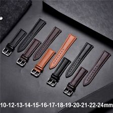 Cinturino Orologio Pelle nero marrone 10-12-13-14-15-16-17-18-19-20-21-22-24 mm