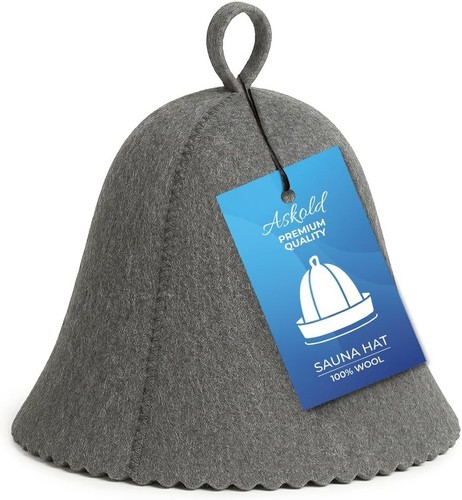 Cappello sauna lana grigio - sauna,