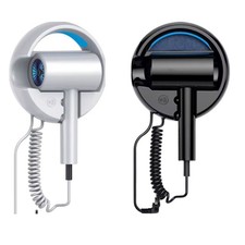 Asciugacapelli da Parete per Hotel 1600W Ionico con Luce Blu Caldo/Freddo Q-F002