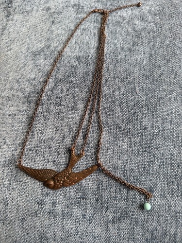 Collana uccellino rondine - , boho