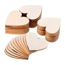 Gesar 50pz Cuori in Legno