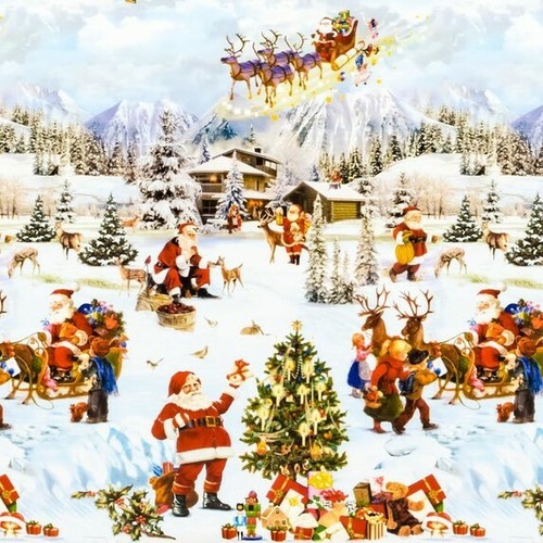 Tela cerata tovaglia - tovaglia, natale