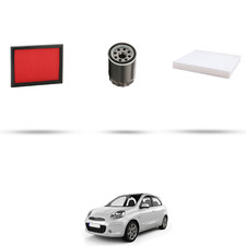 HOFFCAR Kit tagliando - 3 filtri compatibile con Nissan Micra IV (k13) 1.2 59KW 