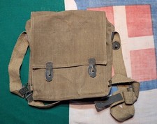 Militaria WW2 SACCA Per MASCHERA ANTIGAS M31 M33 TELA DI CANAPA BELLICA 