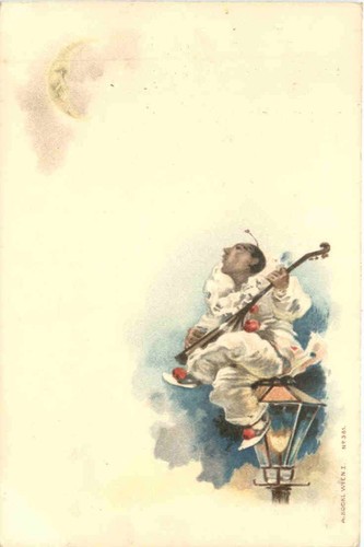 Clown luna cartolina artista - clown,