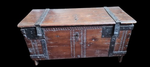 Antico baule forziere cassa - baule,