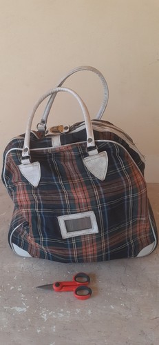 Borsa sportiva vintage cuoio - cuoio, e