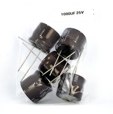 5X Condensatori Elettrolitici 1000UF 25V Nichicon