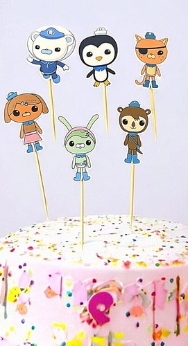 Octonauts topper per cupcake - per,