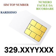 SIM GOLD NUMBER - VIP - NUOVO MAI USATO - RARISSIMO - NUMERO FACILE 329.55YY555