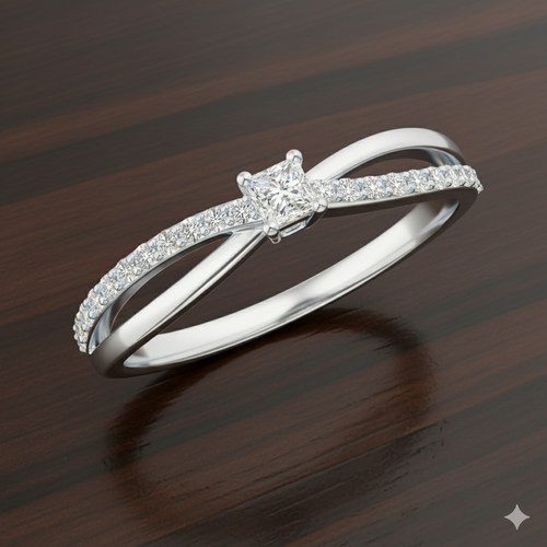 Anello con diamanti