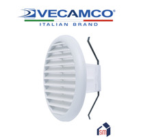 GRIGLIA ARIA AERAZIONE UNIVERSALE CON MOLLA E RETE D. 125 o 160 BIANCO GHIACCIO