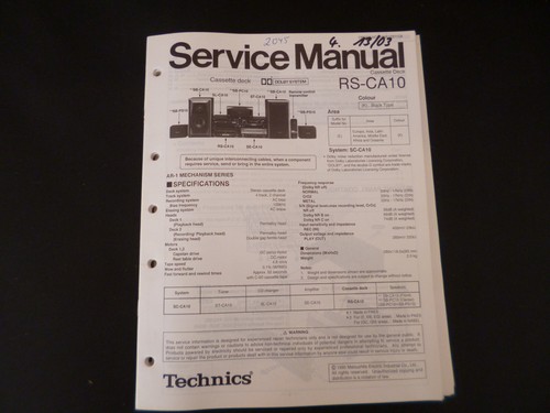 Manuale servizio originale - servizio,