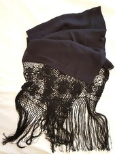 SCIARPA FOULARD SCIALLE NERO Dolce & Gabbana NUOVO ORIGINALE CON ETICHETTE D&G