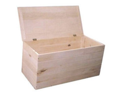 Cassapanca baule legno di pino giardino esterno cm 73x35x33 h cm 100x40x50 h