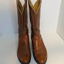 Stivali Tony Lama Black Label 8057 vintage anni 70 cowboy dancehall rodeo ranch 8,5 E