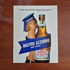 1969 Birra Nastro Azzurro - Original AD Advertising Pubblicità Vintage