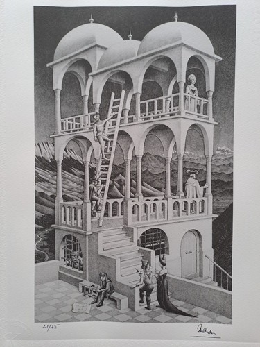 Firmato escher - c.,
