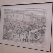 ILARIO ROSSI BOLOGNA  LE COLLINE INCISIONE NUMERATA I/X QUADRO CON CORNICE 