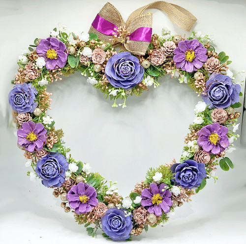 Ghirlanda fiori pigne da - ,