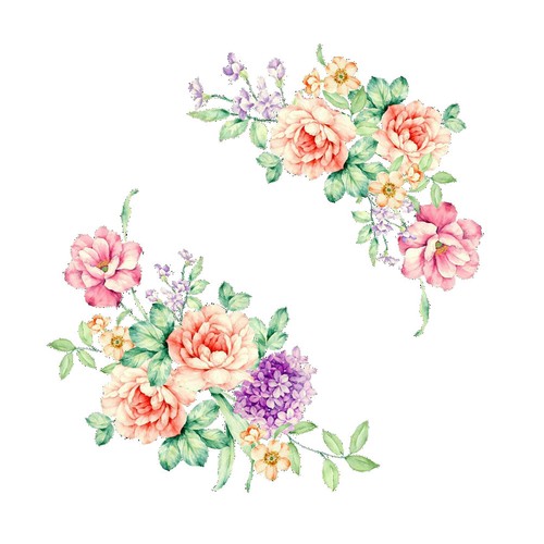 Adesivi murali forma fiore - forma, di