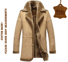 Cappotto Uomo Marrone Lungo