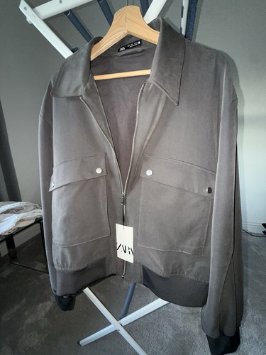 Bomber zara grigio uomo - bomber,