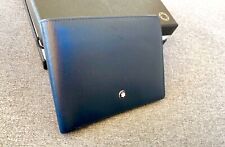 Portafoglio portacarte in pelle Montblanc blu