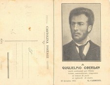 A7382) GUGLIELMO OBERDAN DA TRIESTE, IRREDENTISTA IMPICCATO NEL 1882