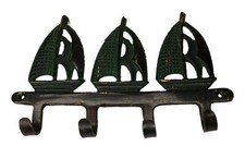 Appendiabiti da parete in ottone fatto a mano stile barca stile vintage panno gancio chiave