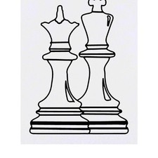 'Chess Queen & King' Temporary