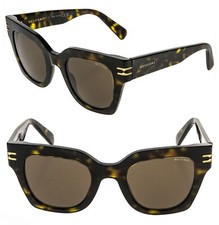 Occhiali da sole BVLGARI 40013 B.zero1 BV40013I marrone avana rettangolo anello iconico 52E