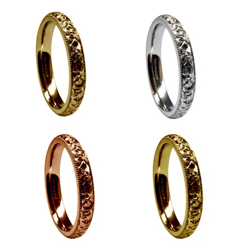 3mm 18ct rosso giallo oro - 3mm,