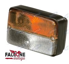 COPPIA FANALI ANTERIORI LUCE E FRECCIA TRATTORE FIAT LANDINI ESCAVATORE MULETTO