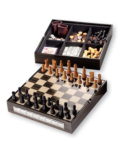 Set gioco con scacchiera - set,