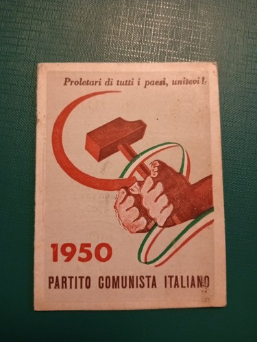 Italian communist party card - party,