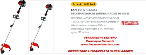 Decespugliatore sandrigarden - decespugliatore,