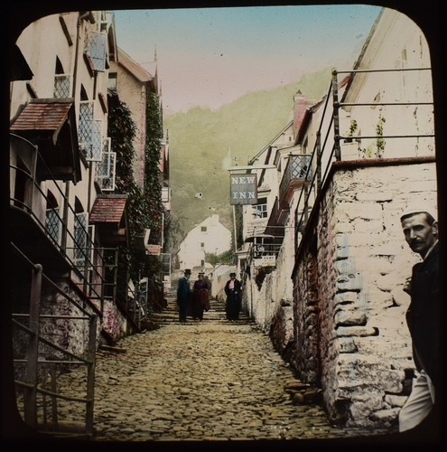 Antique magic lantern slide - antique,
