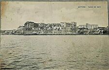 antica cartolina NETTUNO -( Roma )  Veduto dal mare viaggiata 1908 old postcard