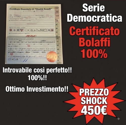 Italia 1945 serie democratica - italia,