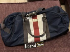 TOMMY HILFIGER Borsone Trolley Viaggio Blu Palestra Denim Volo Treno Auto Sport