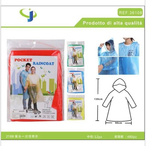 Poncho impermeabile - pz,