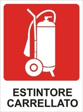 2 TARGHETTE ADESIVE "ESTINTORE