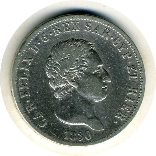 Regno sardegna 5 lire - sardegna-,