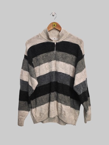 Maglione uomo lana zip collo - maglione,
