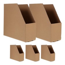  5 scatole di cartone di grande capacità per inventario con design aperto in