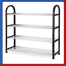 Scarpiera Salvaspazio da Ingresso Armadio con 4 Livelli Porta Scarpe Ciabatte